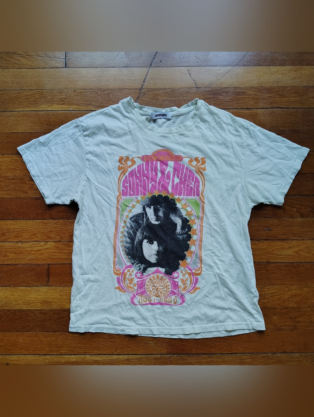 Daydreamer Sonny & Cher Melody Fair Small Short Sleeve Cotton Top $79 Retail
